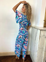 Cleda | Floral Wrap Jumpsuit