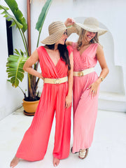 Jahaira | Pleated Wrap Jumpsuit