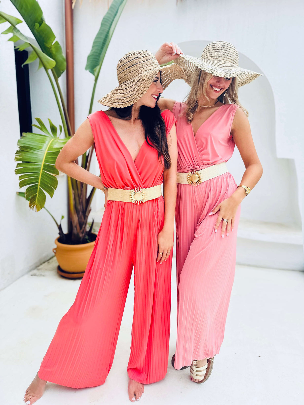 Jahaira | Pleated Wrap Jumpsuit