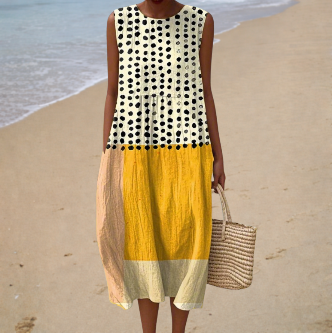 PRINTED FLOWING DRESS