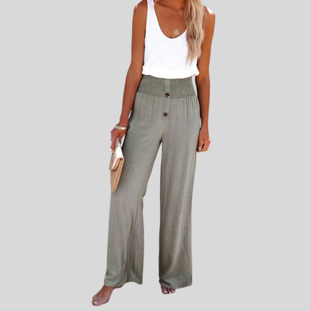 Riana | High Waist Relaxed Trousers