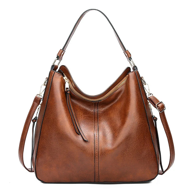 LISA | LEATHER SHOULDER BAG