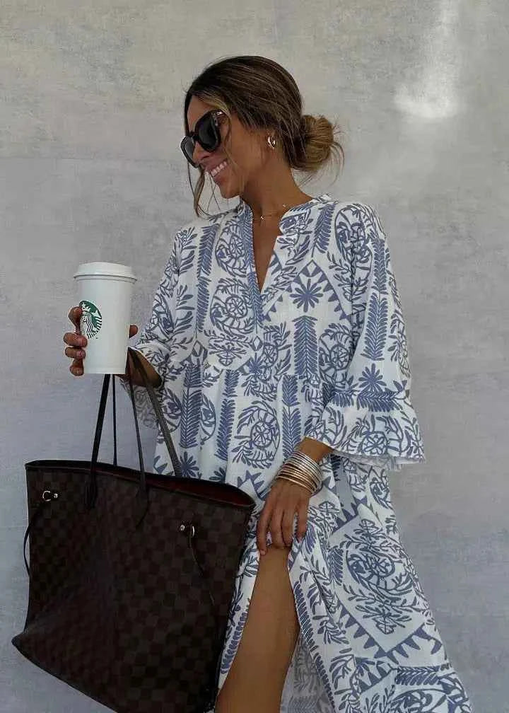 FIORELIA | PRINTED FLOWING DRESS