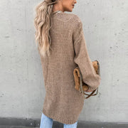 Nicolina | Open-Front Long Cardigan