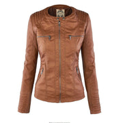 Melangell | Water-Repellent Hooded Zip Jacket in Khaki