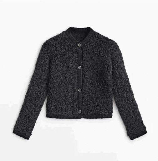 Vicki | Textured Button-Front Jacket