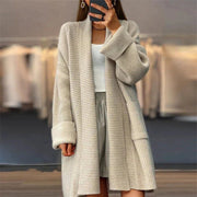 Latosha | Ribbed Open-Front Long Cardigan