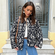 Deasia | Patterned Point-Collar Jacket