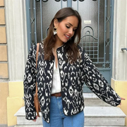 Deasia | Patterned Point-Collar Jacket