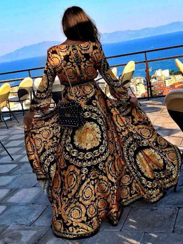 FAYE | PRINTED BELTED DRESS