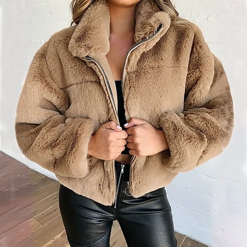 Ryanne | Textured Hooded Zip Jacket