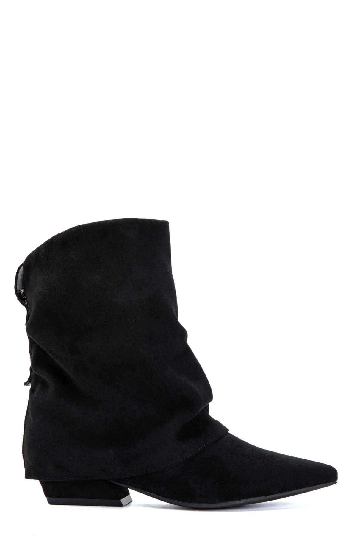 Zephirine suedine block-heel boots in black