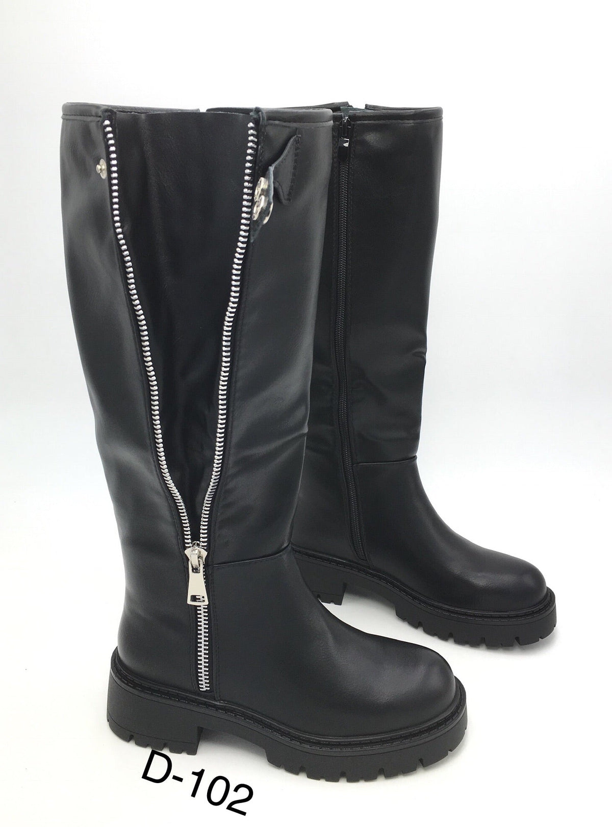 Godelieve adjustable zip boots in black