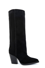 Quitterie western-style high boots in black