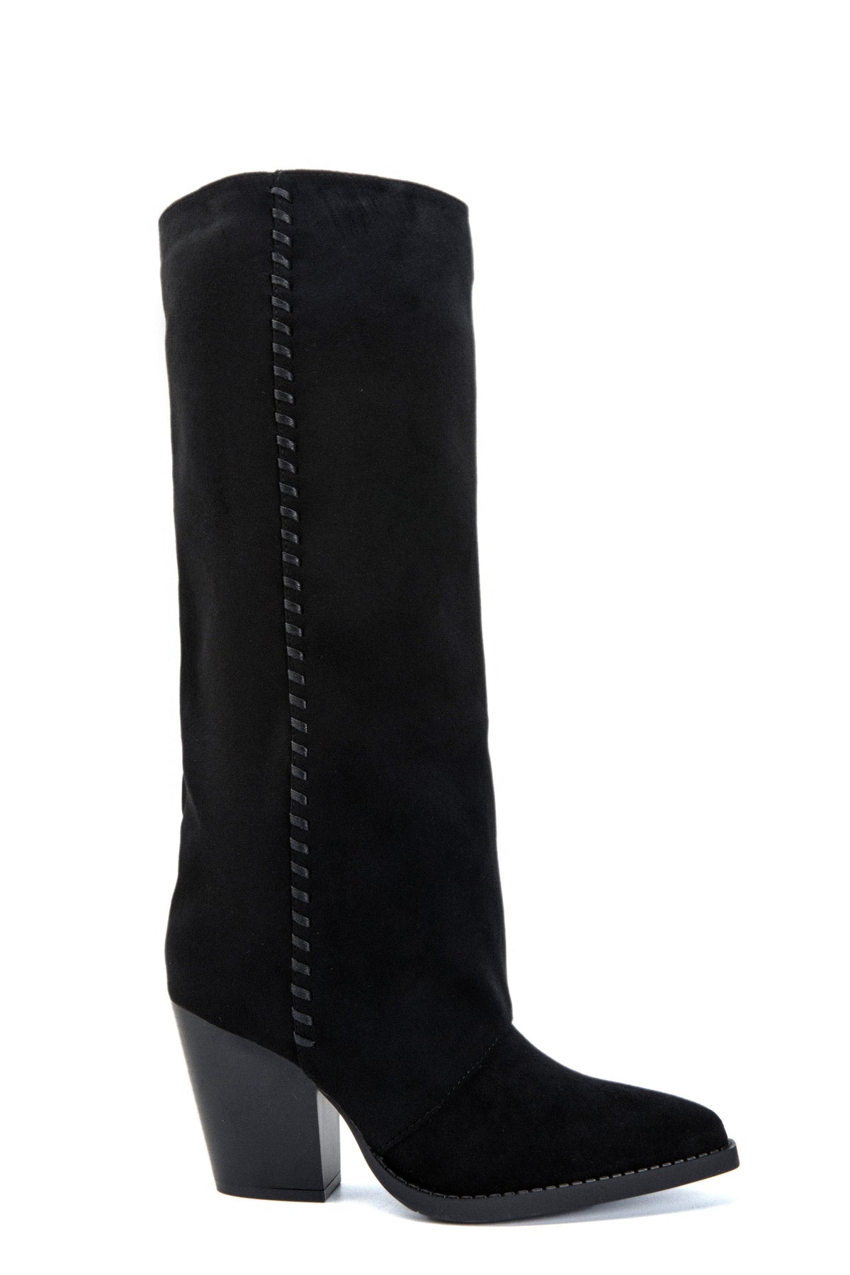 Quitterie western-style high boots in black