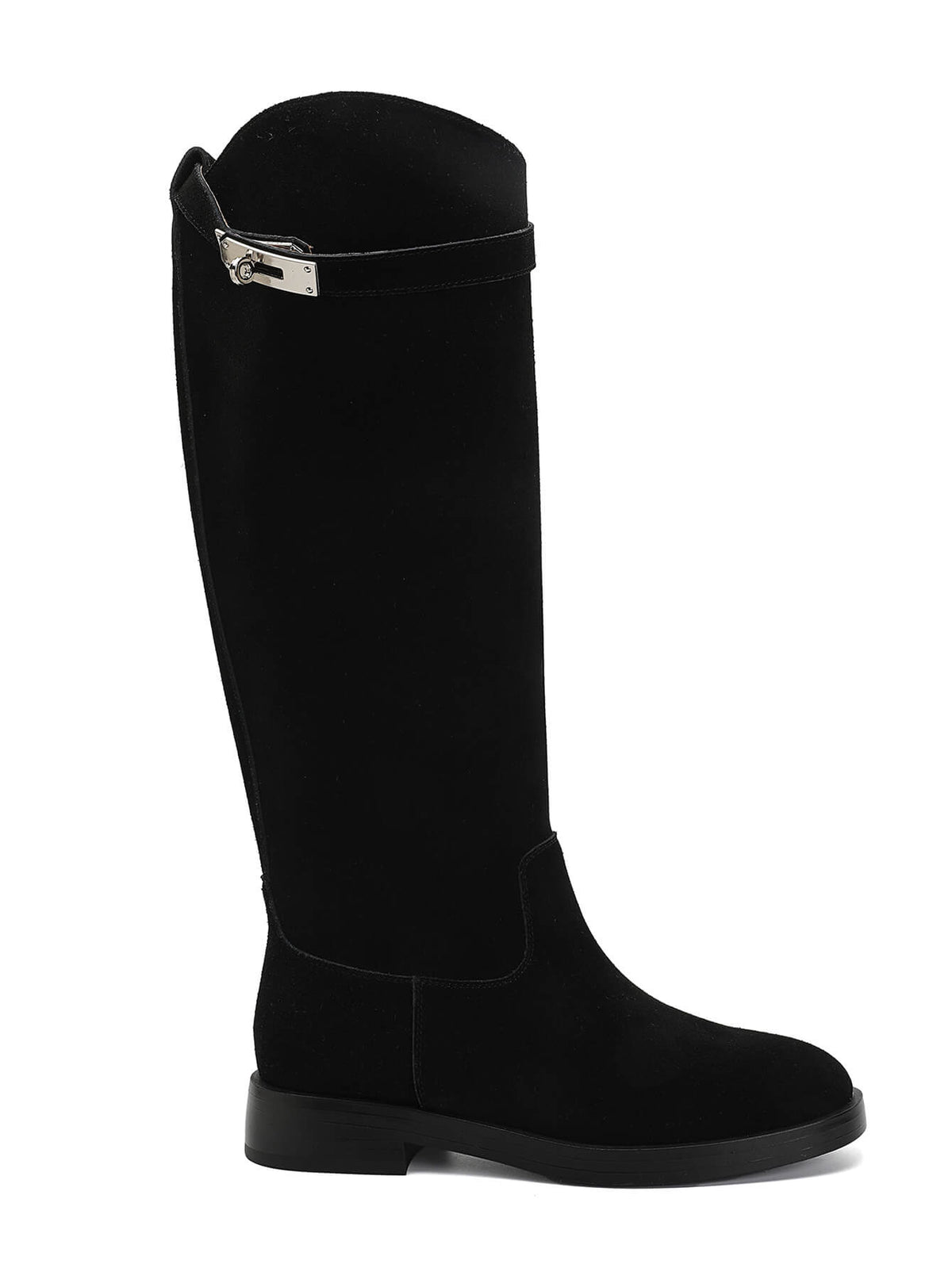 Ragnhild leather high boots in black