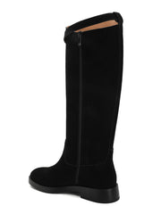 Ragnhild leather high boots in black