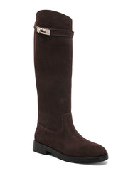 Ragnhild leather high boots in brown