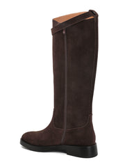Ragnhild leather high boots in brown