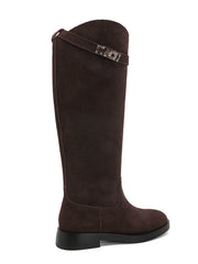 Ragnhild leather high boots in brown