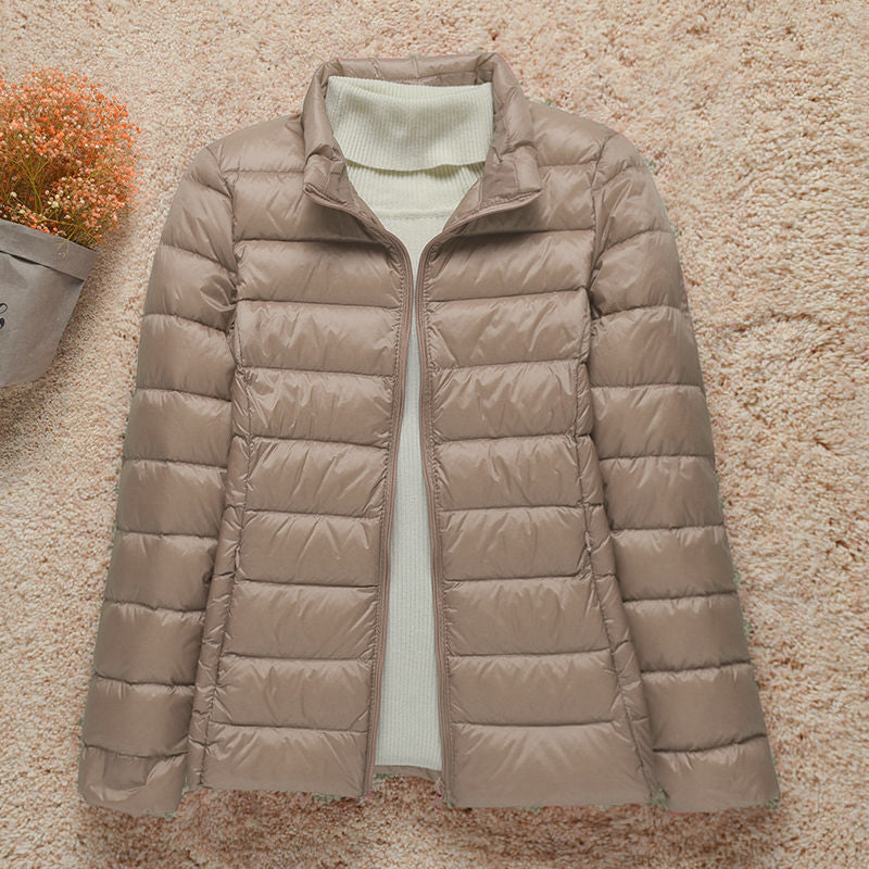 Lucasta | Ultra-Light Quilted Padded Jacket – Black Hooded