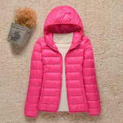 Lucasta | Ultra-Light Quilted Padded Jacket – Dark Blue Hooded