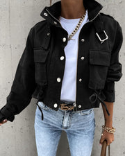 Rebekah | Cropped Utility Jacket
