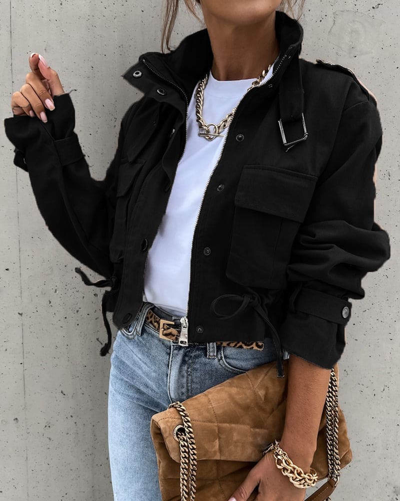 Rebekah | Cropped Utility Jacket