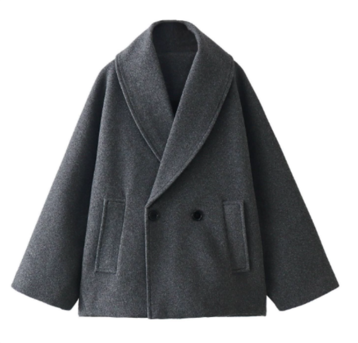 Angeline | Double-Breasted Shawl-Collar Jacket