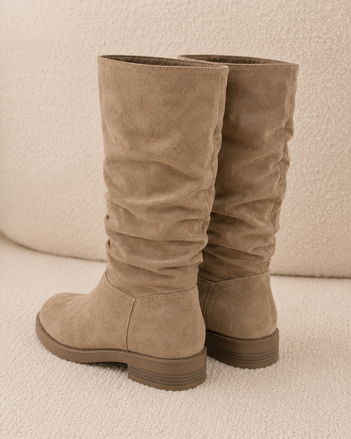 Jessamy high block-heel boots in khaki