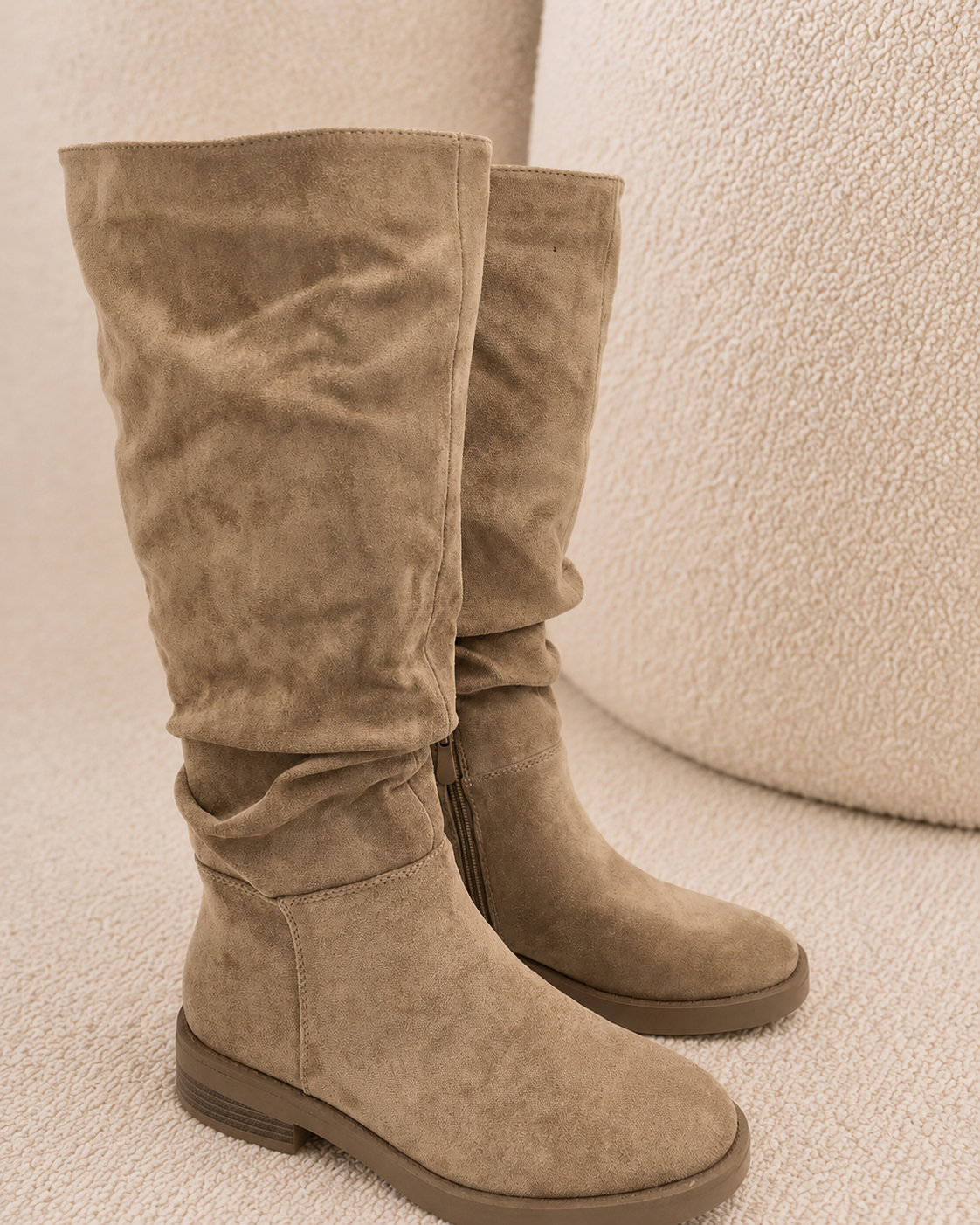 Jessamy high block-heel boots in khaki