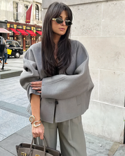 Dasha | Wide-Sleeve Collarless Jacket