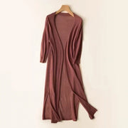 Tempie | Open-Front Long Cardigan