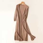 Tempie | Open-Front Long Cardigan