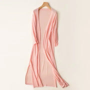 Tempie | Open-Front Long Cardigan
