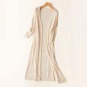 Tempie | Open-Front Long Cardigan