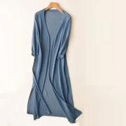 Tempie | Open-Front Long Cardigan