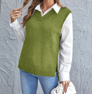 Izetta | V-Neck Knit Vest