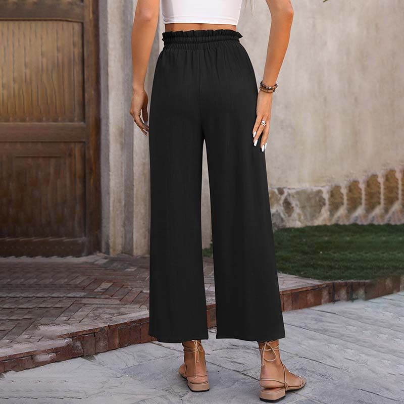 ELUNA | HIGH-WAISTED DRAWSTRING TROUSERS