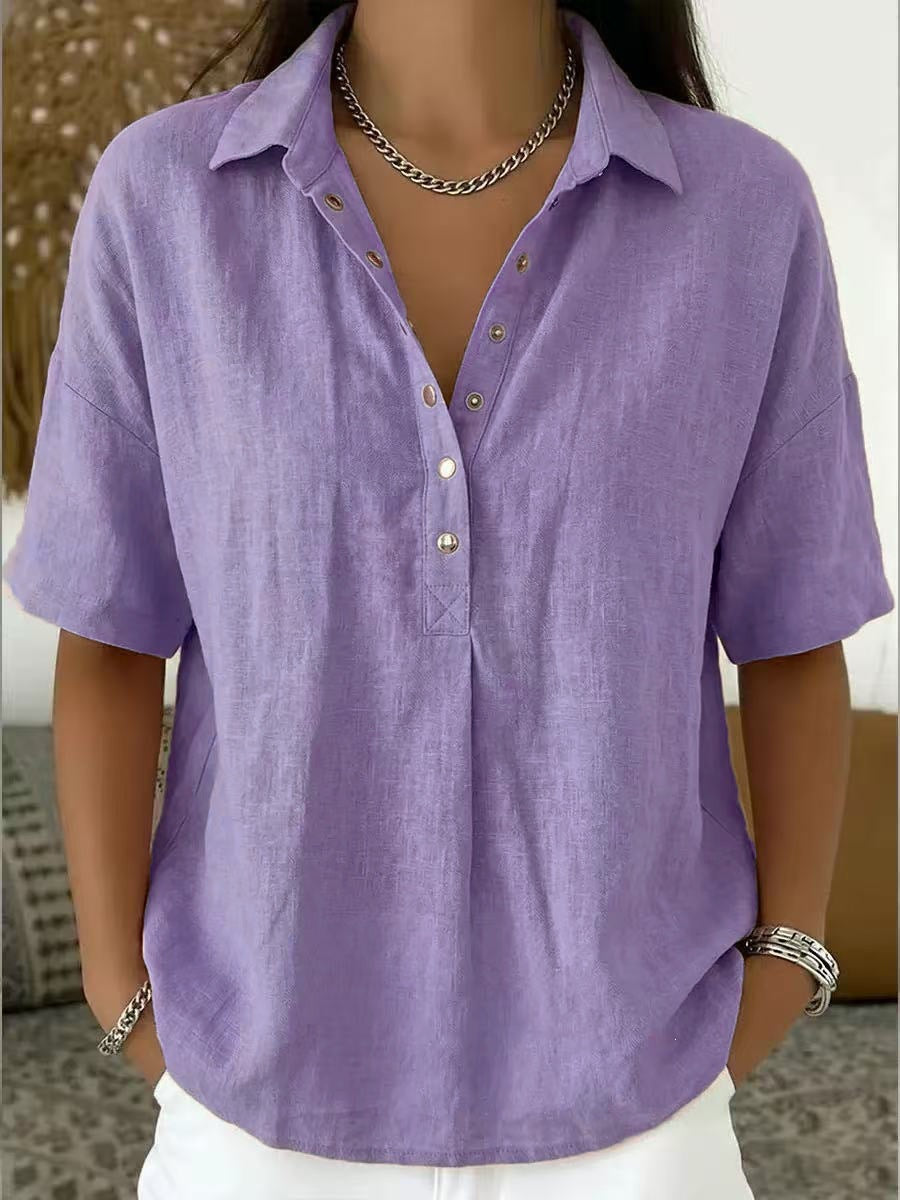 Venetia | Collared Short-Sleeve Shirt