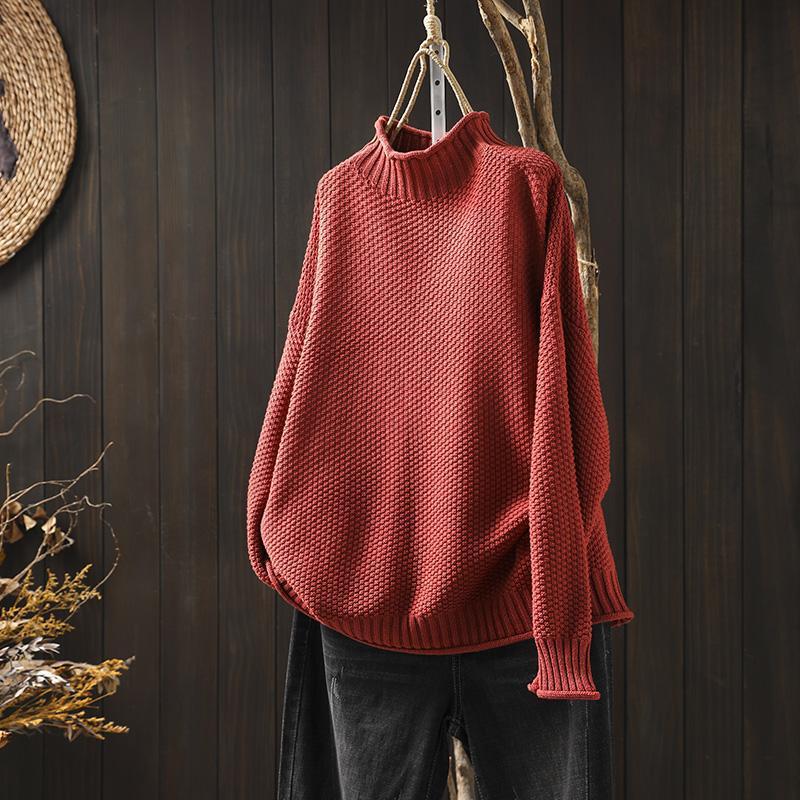 Jenell | Stand-Neck Ribbed Jumper