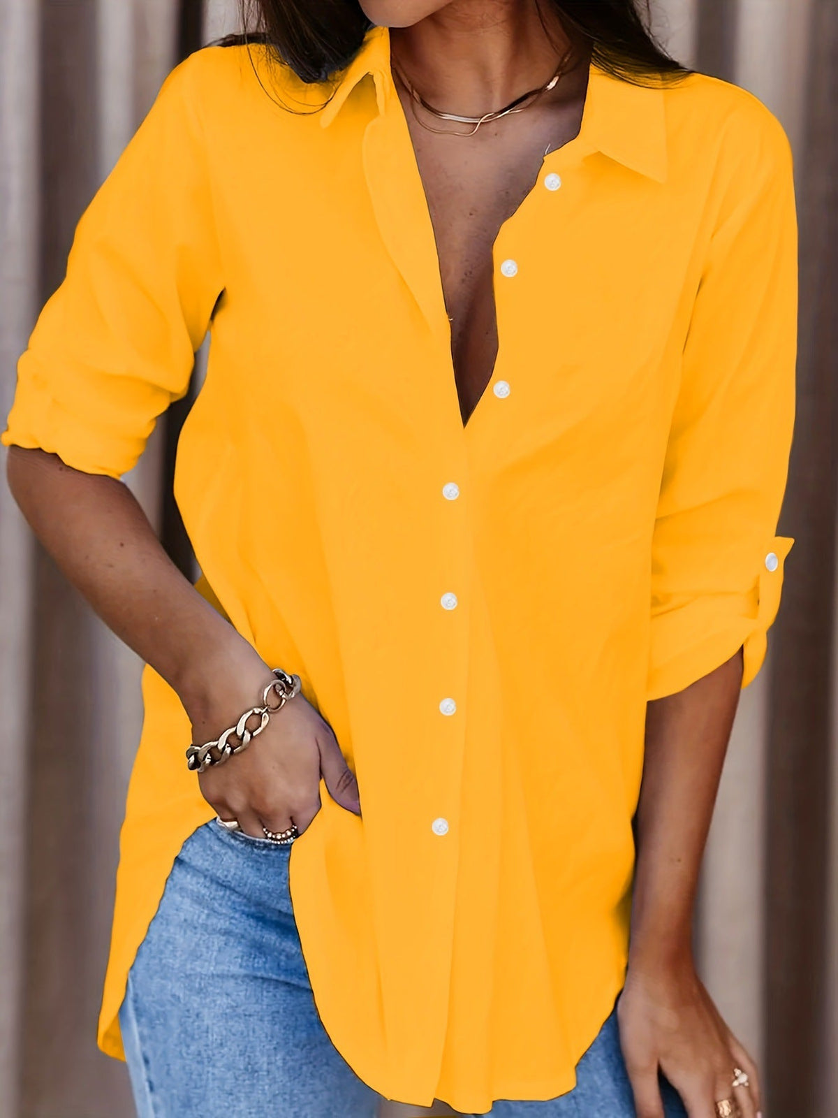Nicolasa | Button-Front Shirt
