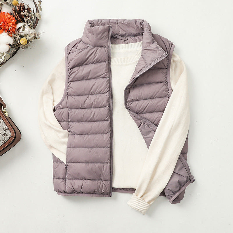 Anamaria | Stand-Collar Quilted Gilet