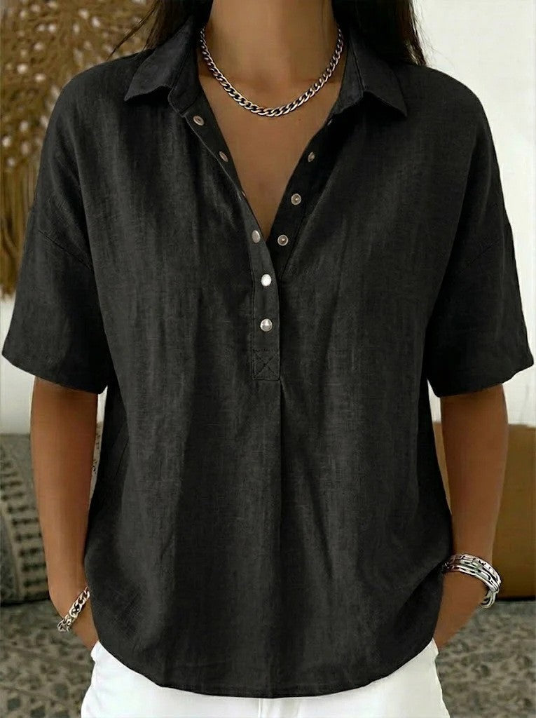 Venetia | Collared Short-Sleeve Shirt