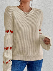 Bulah | Heart-Sleeve Ribbed Jumper