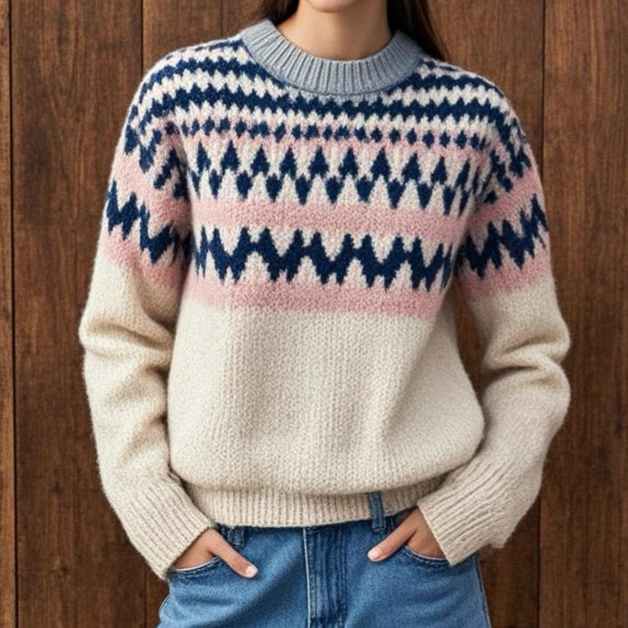 Nallely | Patterned-Yoke Jumper