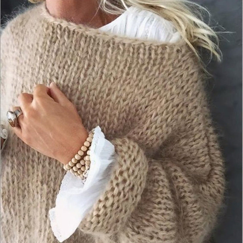 Sandee | Wide-Neck Textured Jumper
