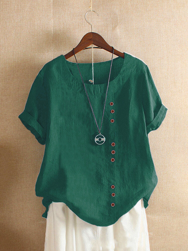Anakaren | Button-Front Short-Sleeve Shirt