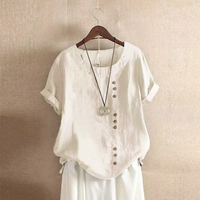 Anakaren | Button-Front Short-Sleeve Shirt