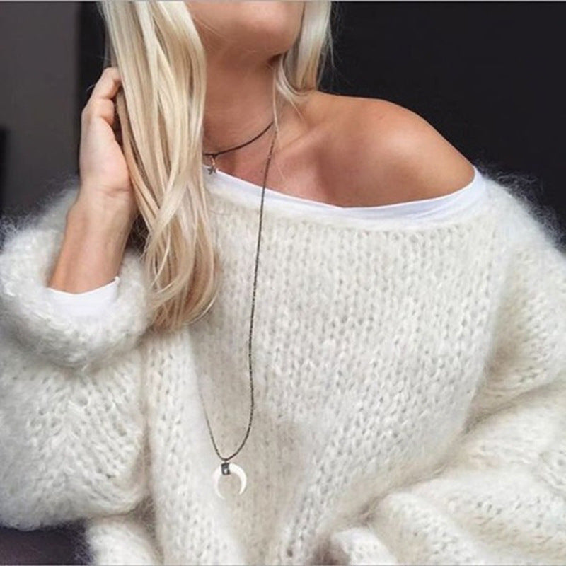 Sandee | Wide-Neck Textured Jumper